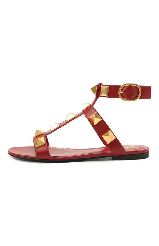фото Кожаные сандалии roman stud runway valentino