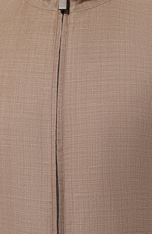 фото Бомбер изо льна и шерсти canali