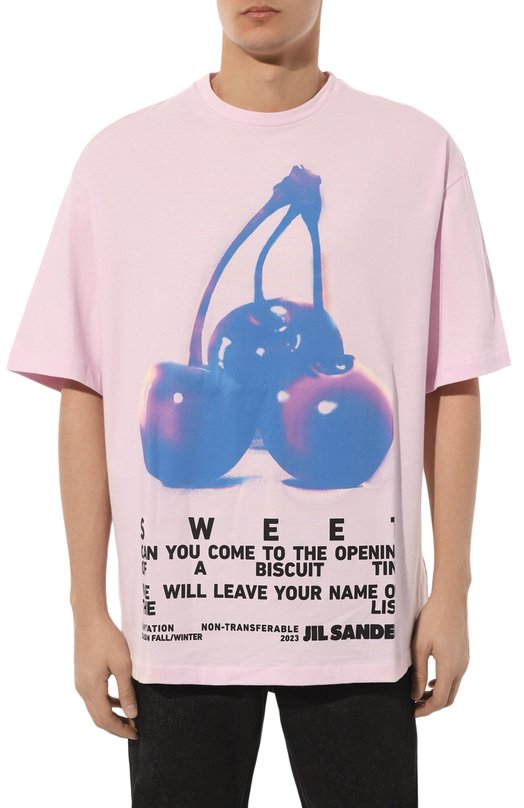 фото Хлопковая футболка jil sander