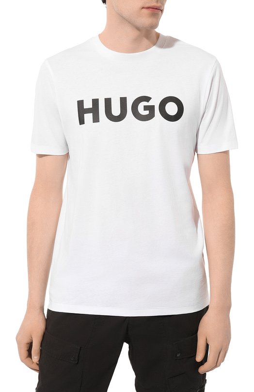 фото Хлопковая футболка hugo
