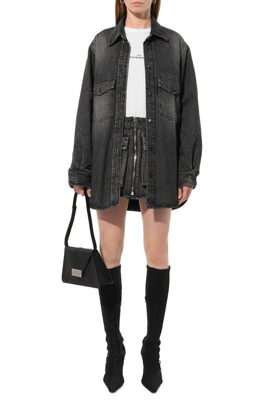 фото Хлопковая футболка maison margiela