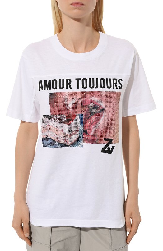 фото Хлопковая футболка zadig&voltaire