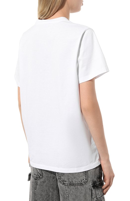 фото Хлопковая футболка ganni