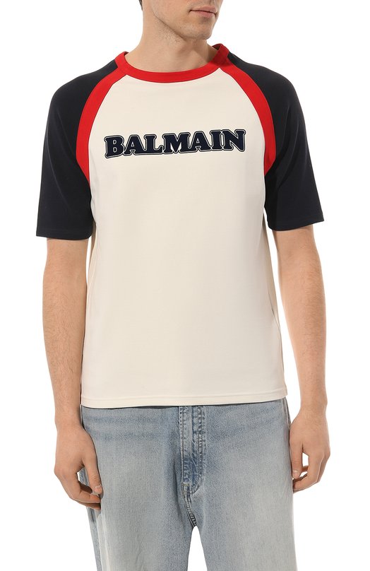 фото Хлопковая футболка balmain
