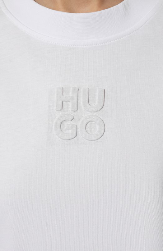 фото Хлопковая футболка hugo