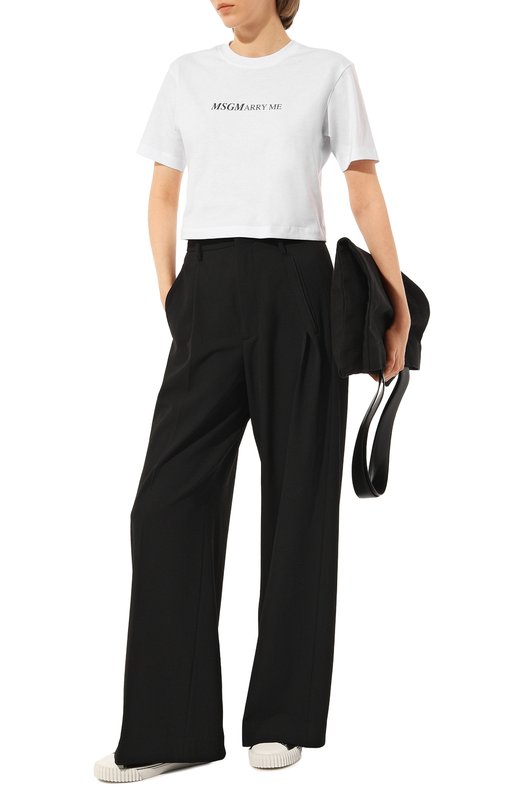 фото Хлопковая футболка msgm