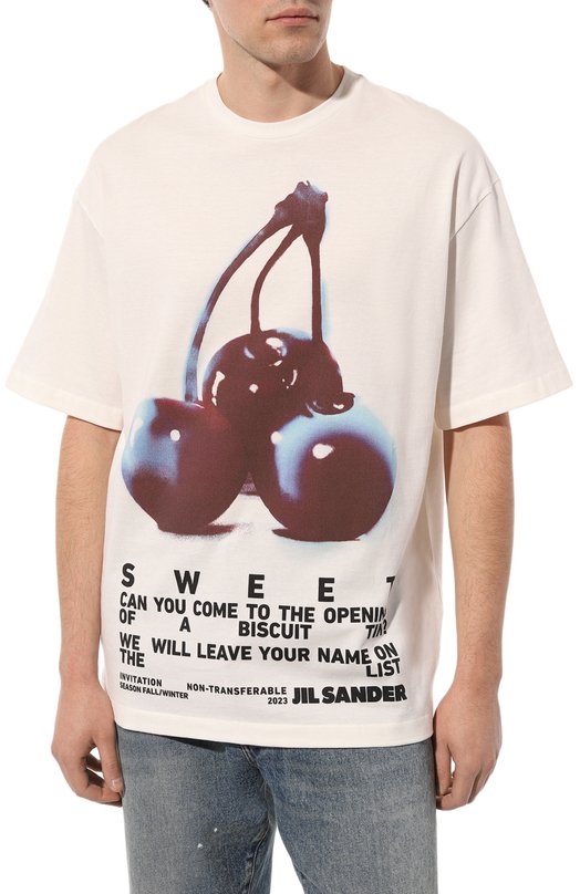 фото Хлопковая футболка jil sander