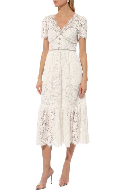 фото Платье из хлопка и вискозы self-portrait