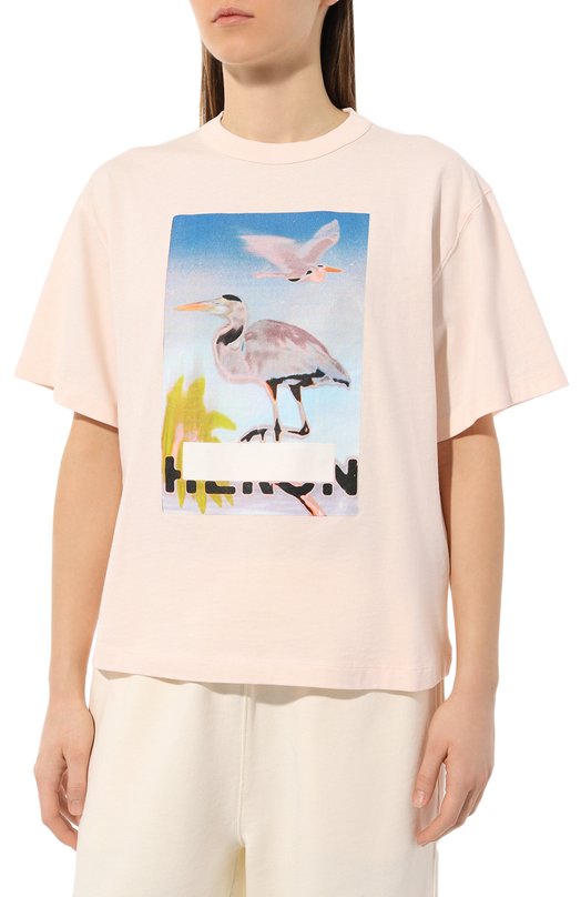фото Хлопковая футболка heron preston