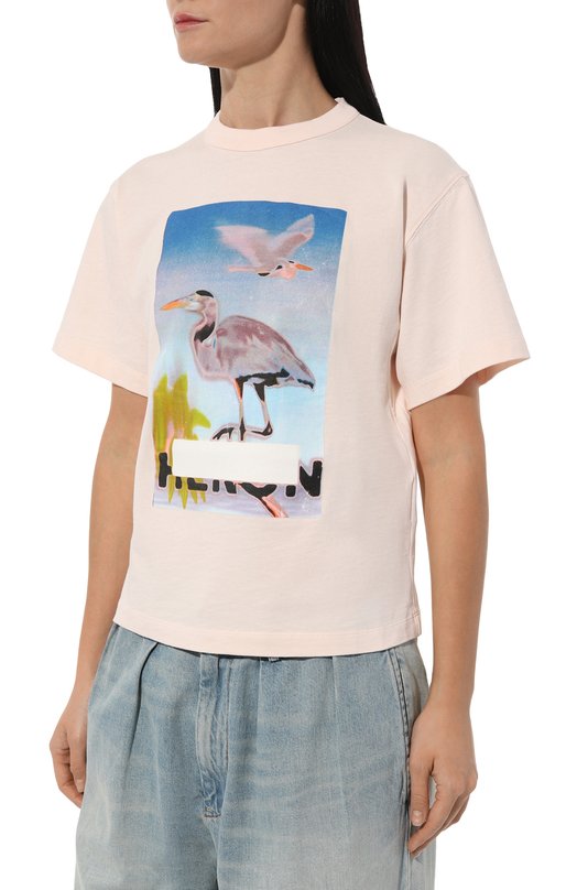 фото Хлопковая футболка heron preston