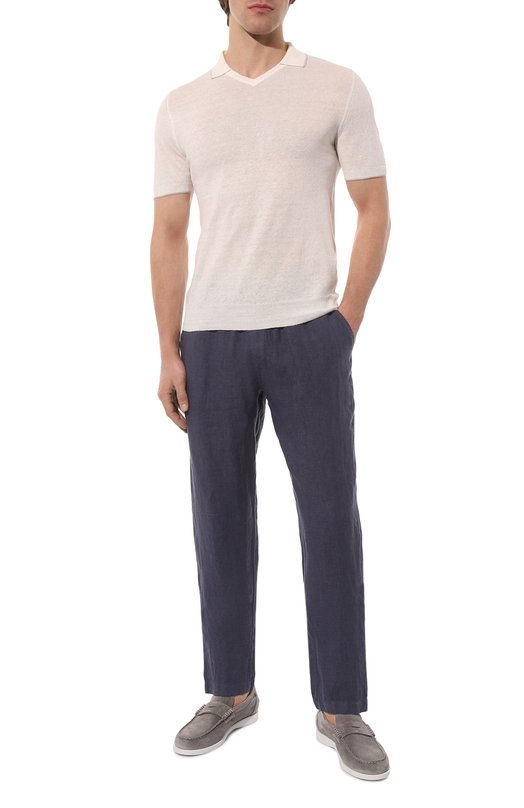 фото Поло изо льна и хлопка fedeli