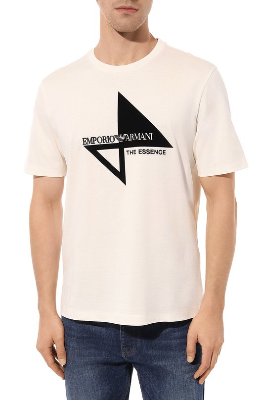 фото Хлопковая футболка emporio armani