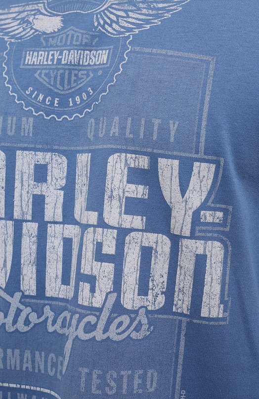 фото Хлопковая футболка harley-davidson
