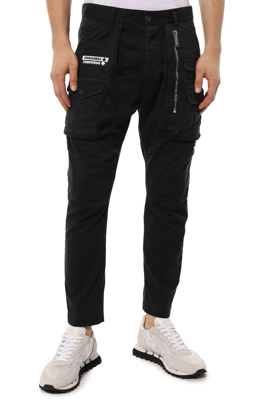 фото Хлопковые брюки-карго dsquared2