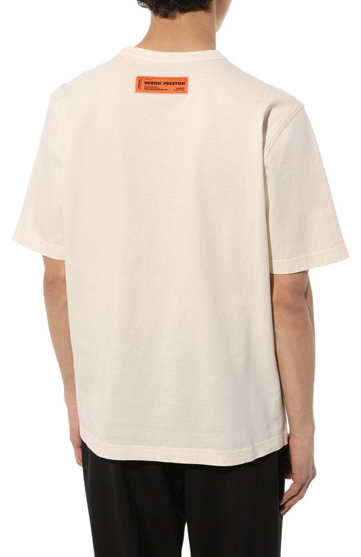 фото Хлопковая футболка heron preston
