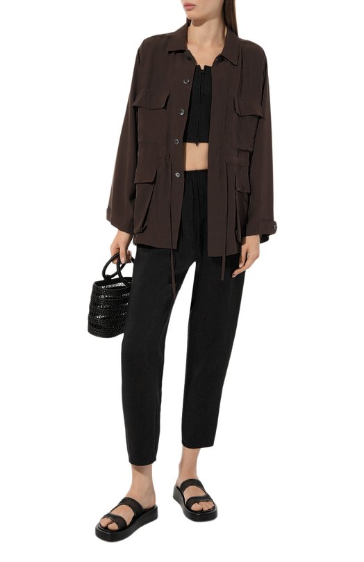 фото Брюки из вискозы и льна forte_forte