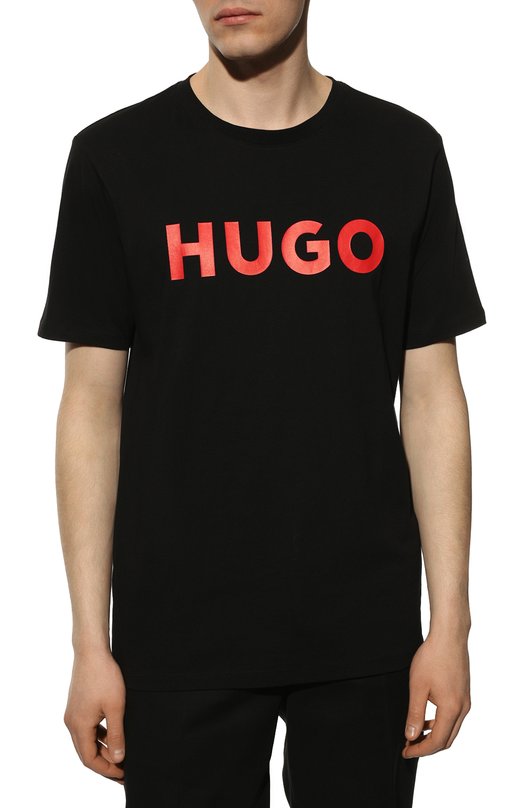 фото Хлопковая футболка hugo