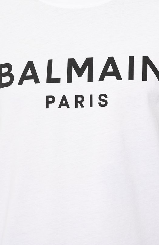 фото Хлопковая футболка balmain