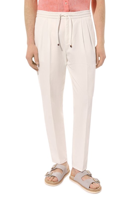 фото Хлопковые брюки brunello cucinelli