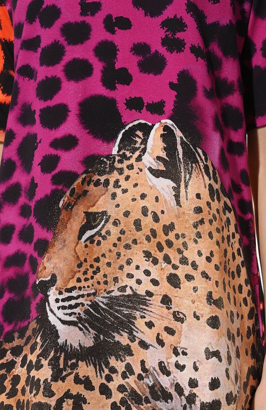 фото Хлопковая футболка roberto cavalli