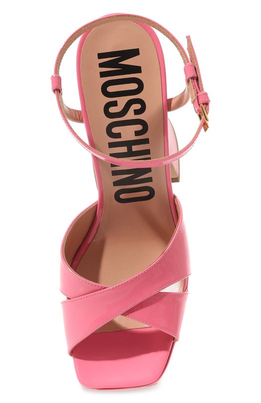 фото Кожаные босоножки moschino