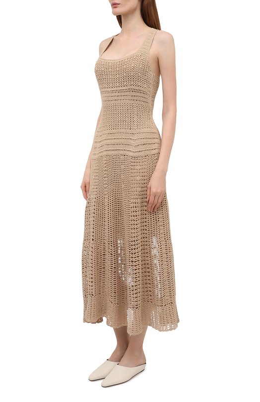 фото Хлопковое платье loro piana