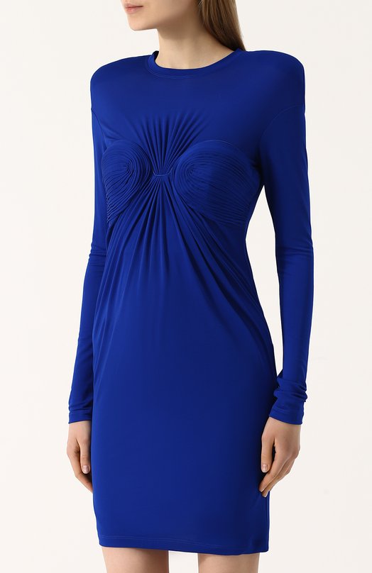 фото Однотонное платье-футляр с драпировкой tom ford