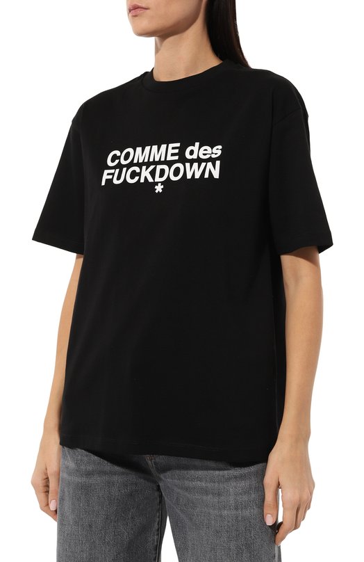 фото Хлопковая футболка comme des fuckdown