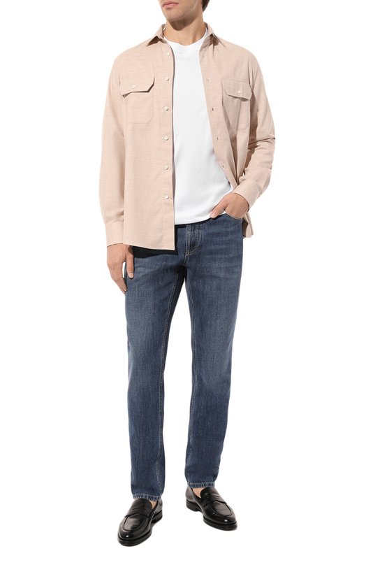 фото Хлопковая футболка brunello cucinelli