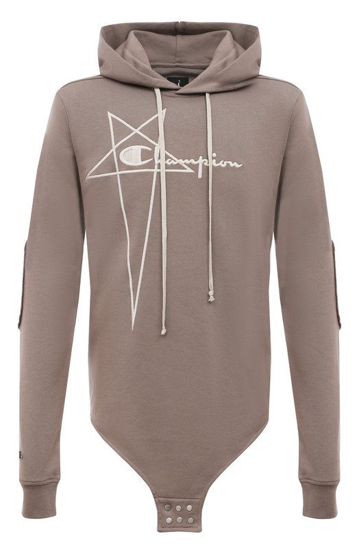 фото Хлопковое худи rick owens x champion rick owens