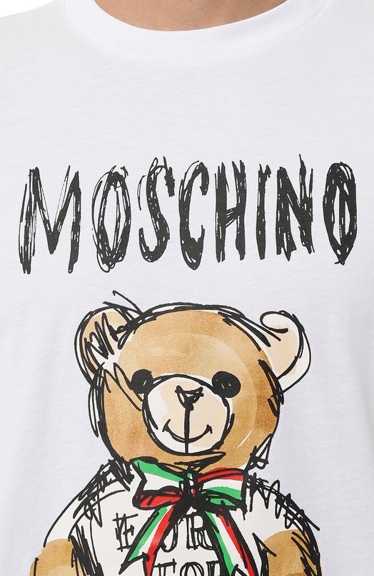 фото Хлопковая футболка moschino