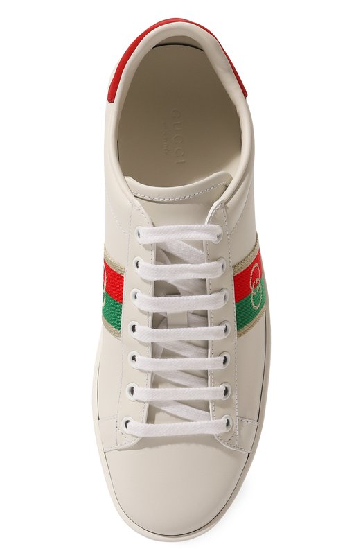 фото Кожаные кеды ace gucci