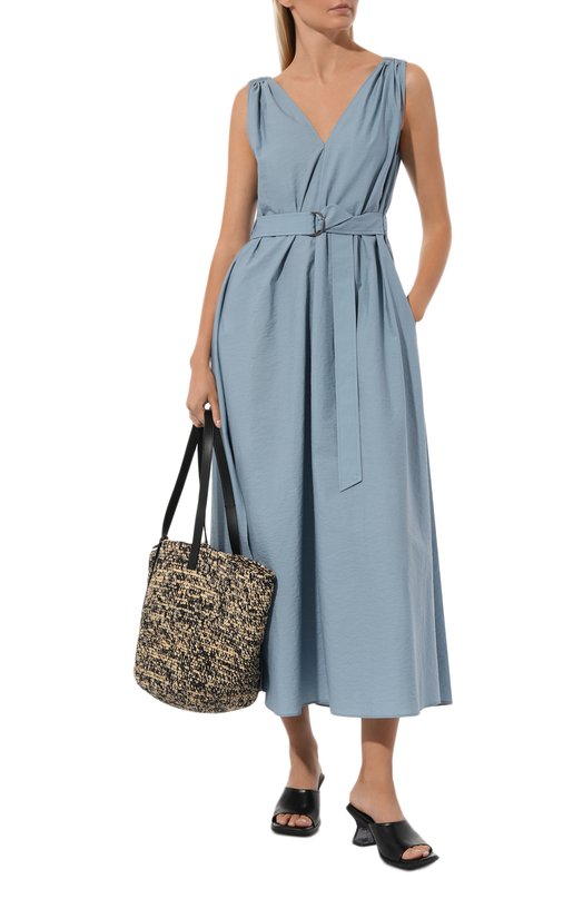 фото Хлопковое платье brunello cucinelli