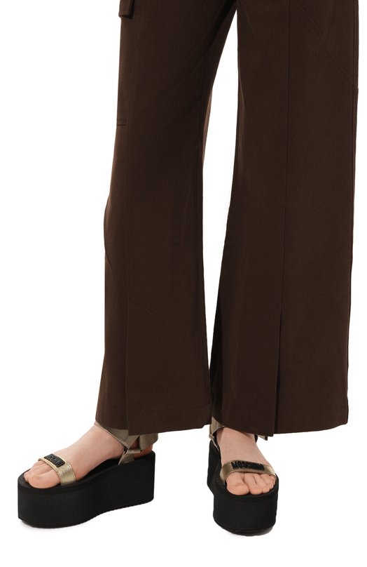 фото Комбинированные босоножки rubber logo moschino