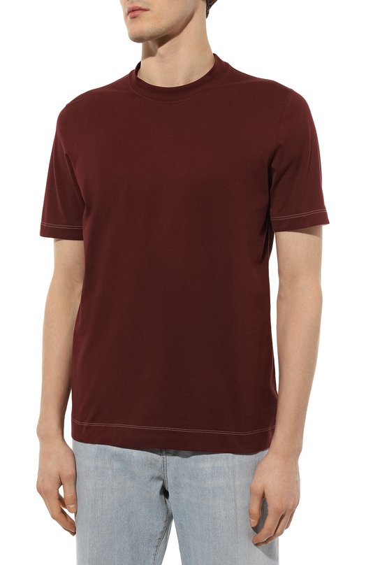 фото Хлопковая футболка brunello cucinelli