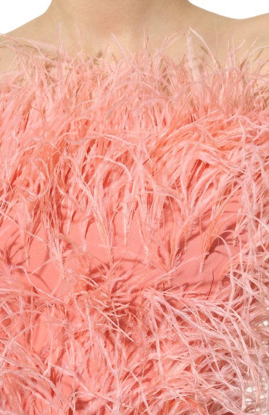 фото Топ с отделкой перьями cult gaia