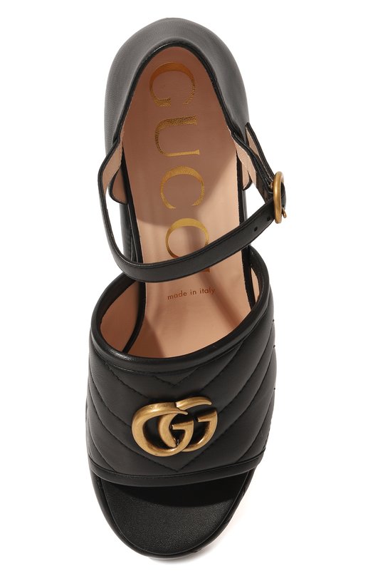 фото Кожаные босоножки gucci