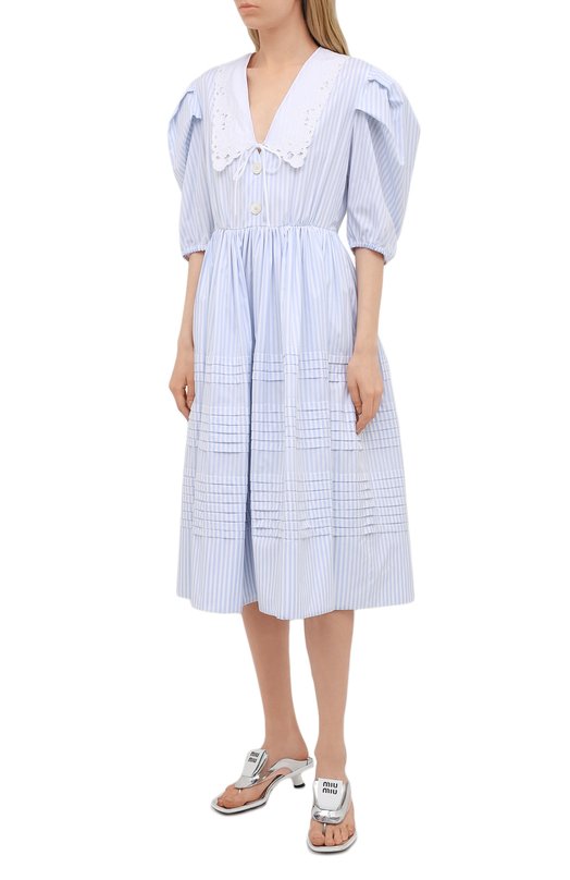 фото Хлопковое платье miu miu