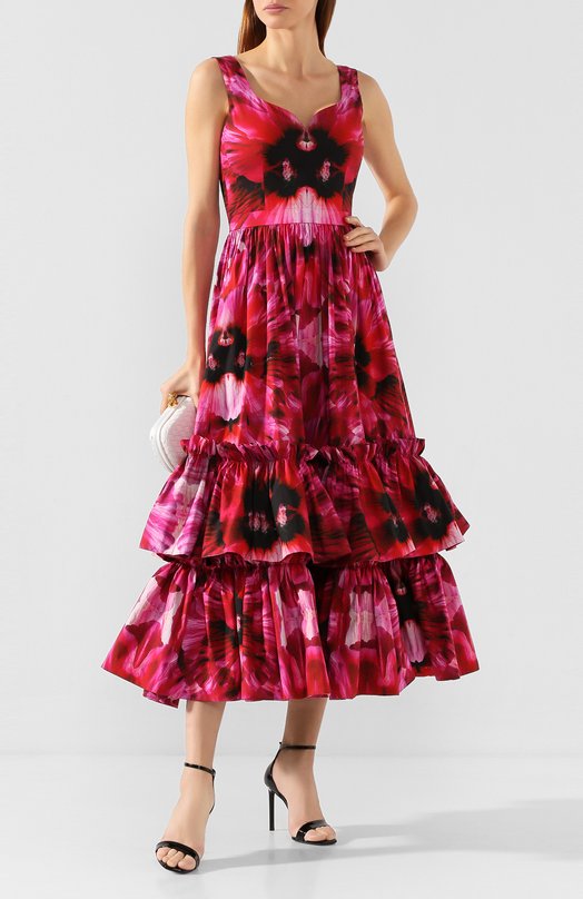 фото Платье-миди alexander mcqueen