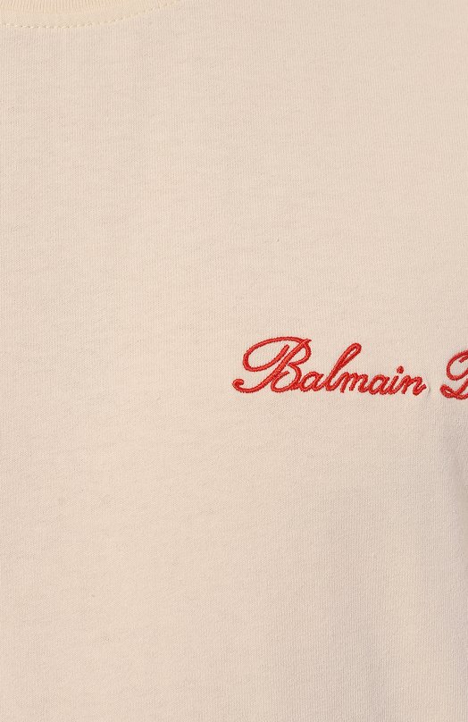 фото Хлопковая футболка balmain