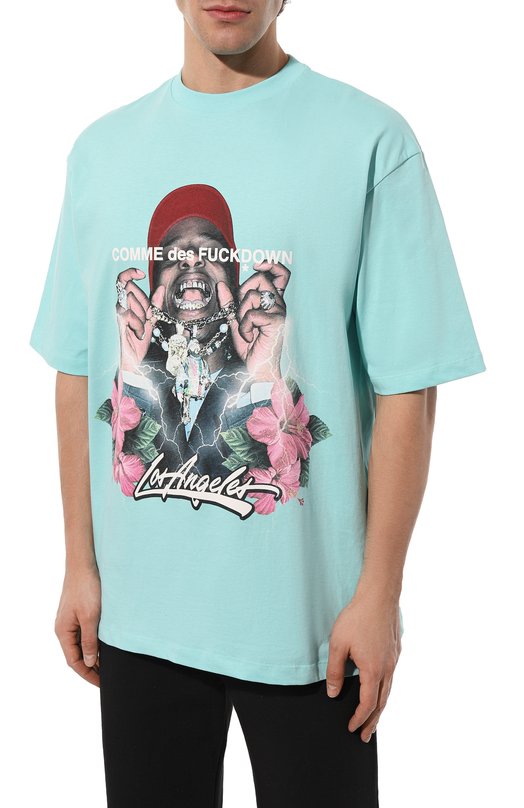 фото Хлопковая футболка comme des fuckdown
