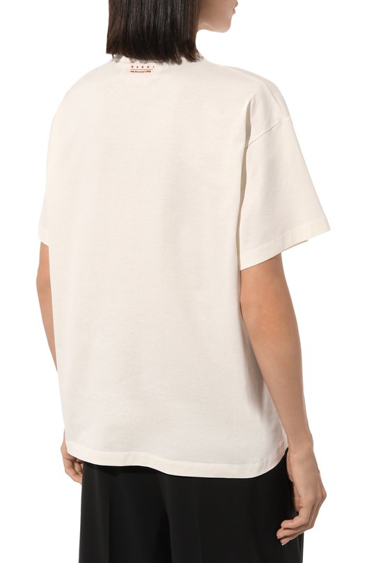 фото Хлопковая футболка marni x no vacancy inn marni