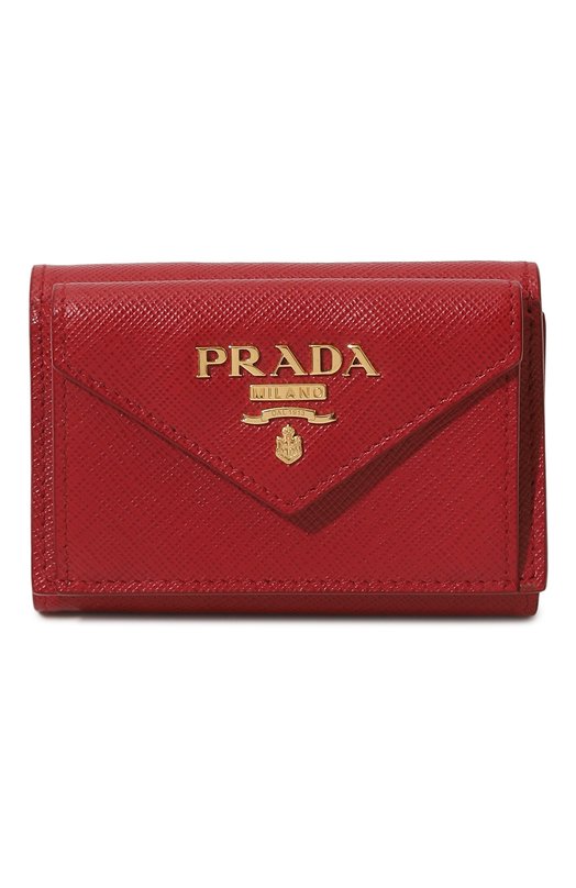 фото Кожаный кошелек prada