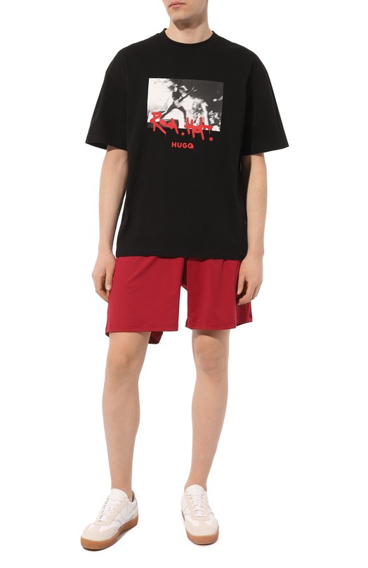 фото Хлопковая футболка hugo