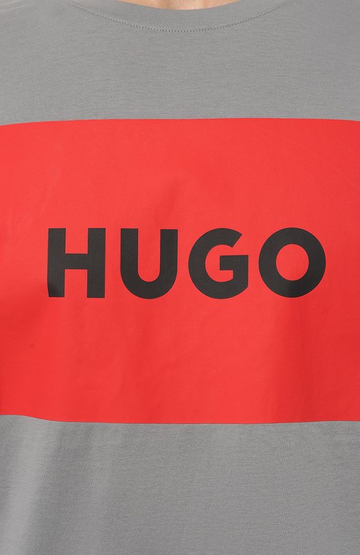 фото Хлопковая футболка hugo