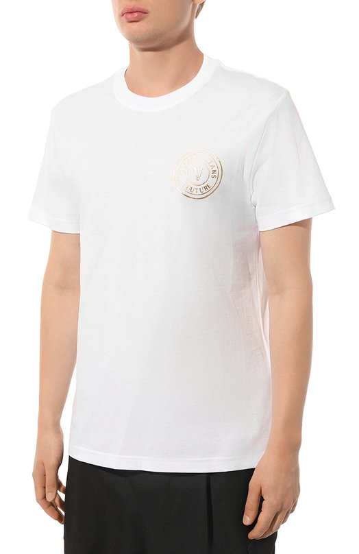 фото Хлопковая футболка versace jeans couture