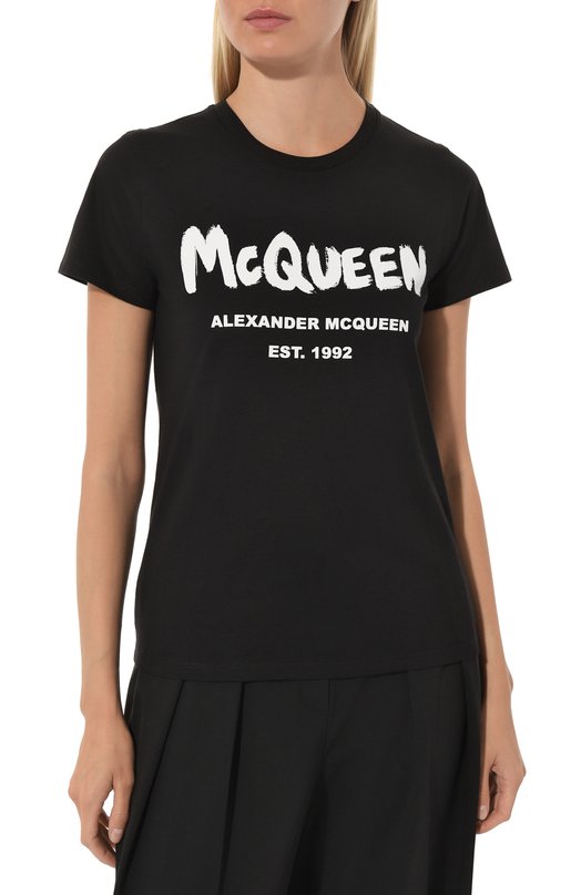 фото Хлопковая футболка alexander mcqueen
