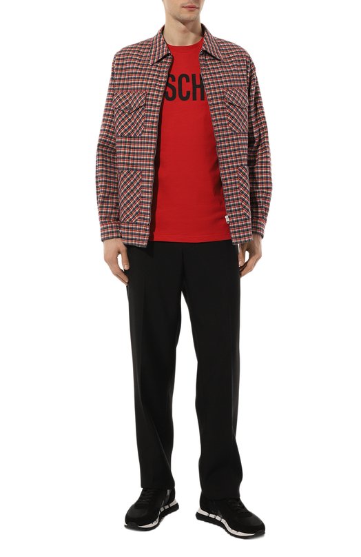 фото Хлопковая футболка moschino