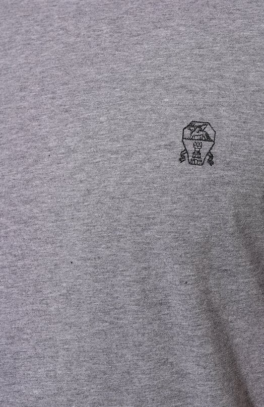 фото Хлопковая футболка brunello cucinelli