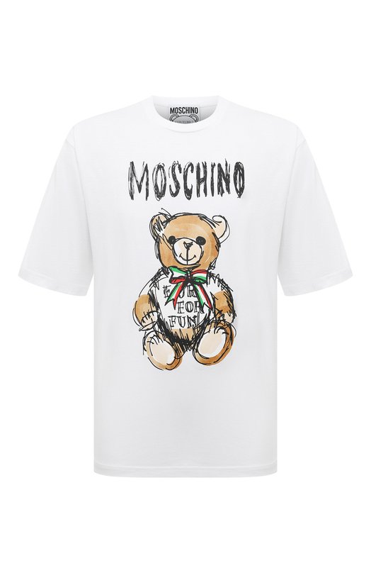 фото Хлопковая футболка moschino